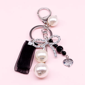 Pearl Keyring #Black