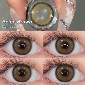 Beige Brown Color Contact Lens