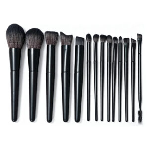 14 Pc all Black Brushsets
