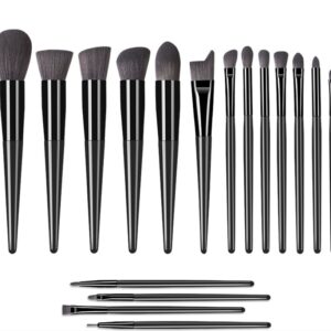 18 Pc All Black Brush sets
